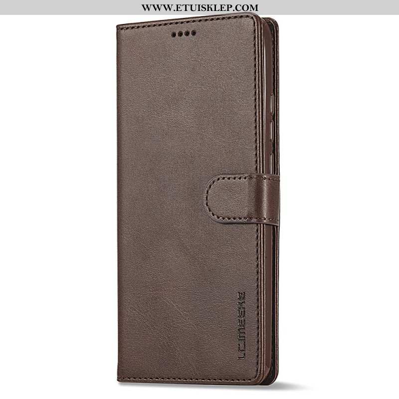 Etui Folio do Xiaomi Redmi Note 12 4G Efekt Skóry Lc.imeeke